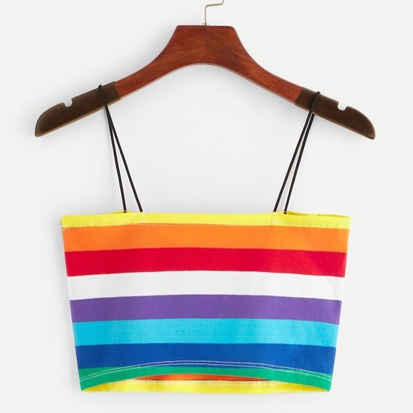 Tops - Rainbow Stripe Cami Top